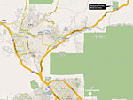 Highway map to Vasquez Rocks