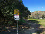 Mountain lion warning sign