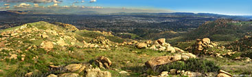 Santa Susana Pass park and the San Fernando valley of Los Angeles