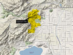 Santa Susana Pass park winds around the  northwest corner of Los Angeles county