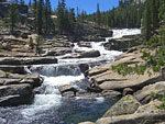 The river drops slowly at first. Then come some big falls.