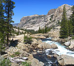 Northwest from below Tuolumne Falls