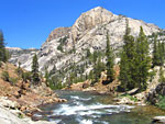 The Tuolumne west below  Glen Aulin 