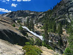 3/4 mi. below LeConte, another equally impressive cascade - Waterwheel Falls 