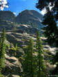 Ranks of towering peaks line the canyon