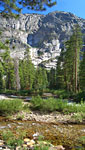 The river twists and turns through high canyon walls