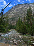 One of the last riverside segments of the trail 