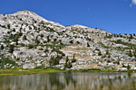 HIkers make their way up to the pass for Sixty Lakes Basin.