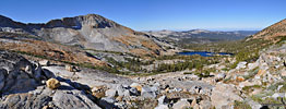 View west to Lower Ottoway Lake and southern Yosemite