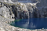 Magical blue Precipice Lake