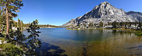 The second Big Five lake is large and amoeba-shaped, with granite shores and islets. 