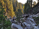 The Granite Creek bridge spans a small but dramatic gorge.