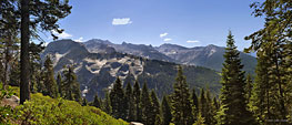 Vista east from trail between Redwood Mdw. and Bear Paw Mdw