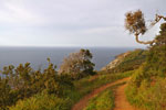 Seven miles from Starlight Beach to Parsons Landing follow this winding and often very steep dirt road