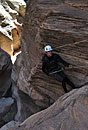 Making my way down Pine Creek canyon. Photo by Rick.