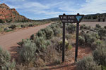 After 8 miles, the trailhead to Wire Pass at a big gravel parking lot.