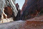 Black sinister walls. All the stone that fell from these arches was crushed to sand and washed away.