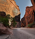 Sun, stone and sand in Buckskin Gulch.