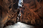 Mystic, eerie, enchanting - a secret silent passageway filled with light and shadows under the earth