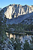 Campers on the Fourth Lake peninsula