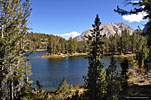 The peninsula on Fourth Lake looks to be a nice campsite... until the winds kick up. Then not so much I'll bet...