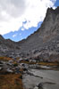 Worsening weather above Jigsaw Pass, out of sight over the ridgeline