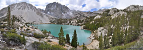 Late Sep. morning on Third Lk., Big Pine Lakes basin, John Muir Wilderness, California